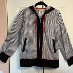 Vintage Norm Thompson striped hoodie size S/P